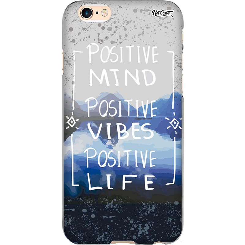 Capa Silicone NetCase Chapada [Positive: Mind, Vibes, Life]