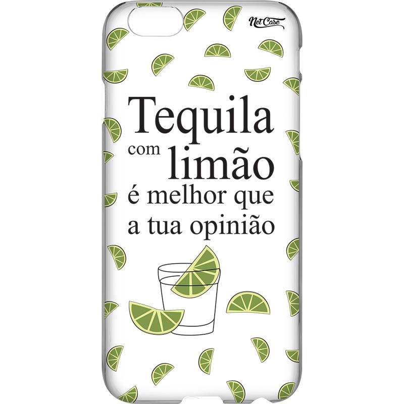 Capa Silicone NetCase Transparente ''Tequila com Limão...''