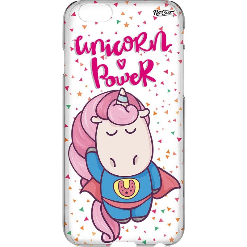 Capa Silicone NetCase Transparente Unicorn Power