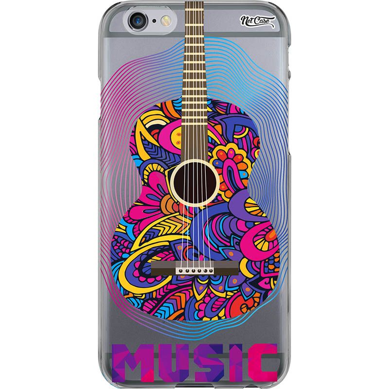 Capa Silicone NetCase Transparente Mandala Violão