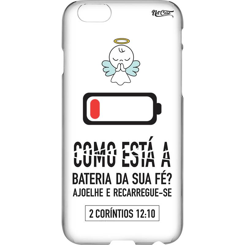 Capa Silicone NetCase Transparente Como Está a Bateria da Sua Fé? 