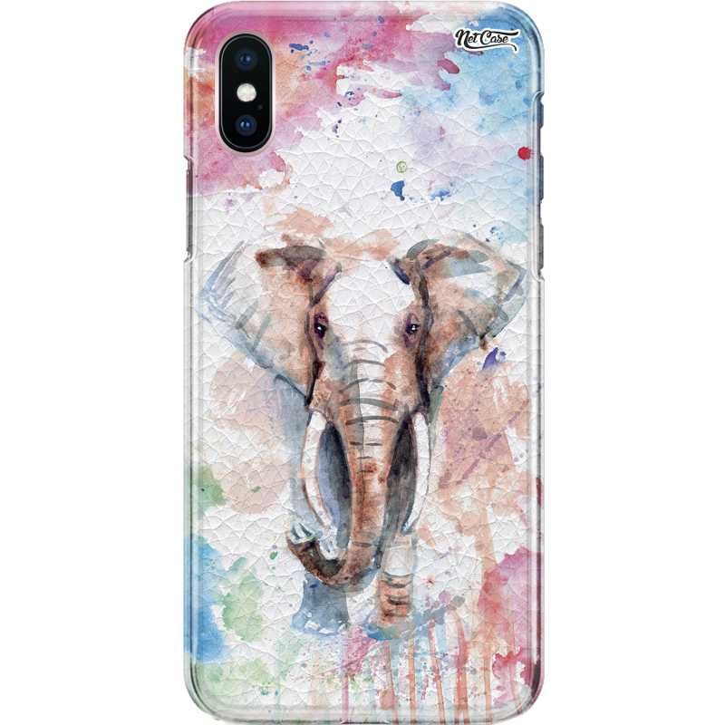 Capa Silicone NetCase Chapada Elefante Aquarela