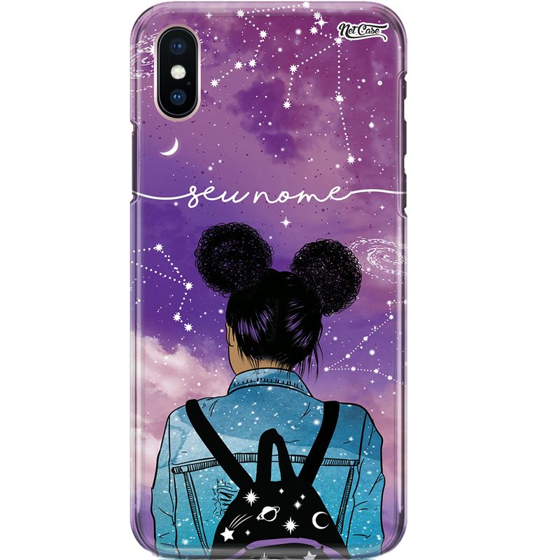 Capa Silicone NetCase Chapada Nome Black Power Girl Constellations