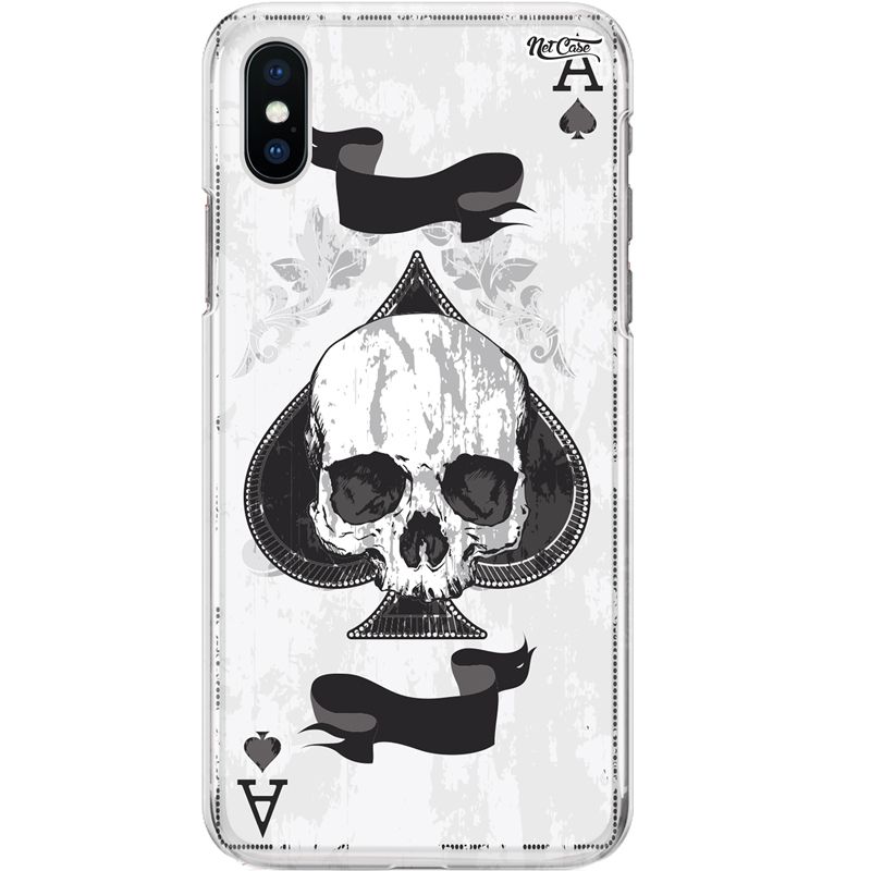 Capa Silicone NetCase Chapada Skull: Às de Espadas