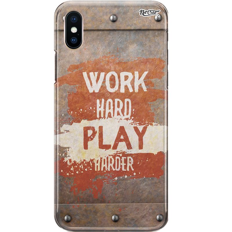 Capa Silicone NetCase Chapada Work Hard, Play Harder