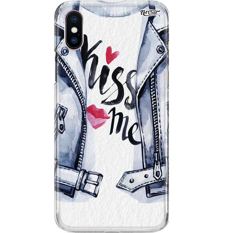 Capa Silicone NetCase Chapada Denim Jacket: Kiss Me