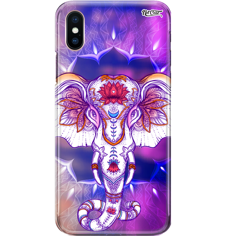 Capa Silicone NetCase Chapada Indian Elephant Mandala