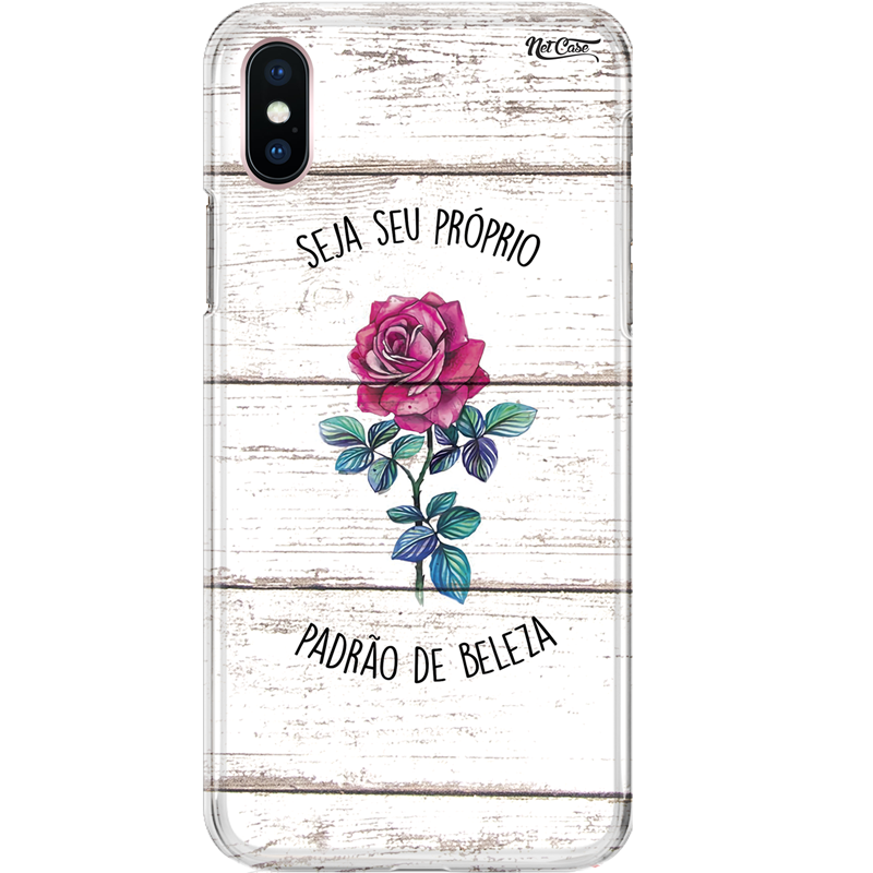 Capa Silicone NetCase Chapada Madeira Seja Seu Próprio Padrão de Beleza