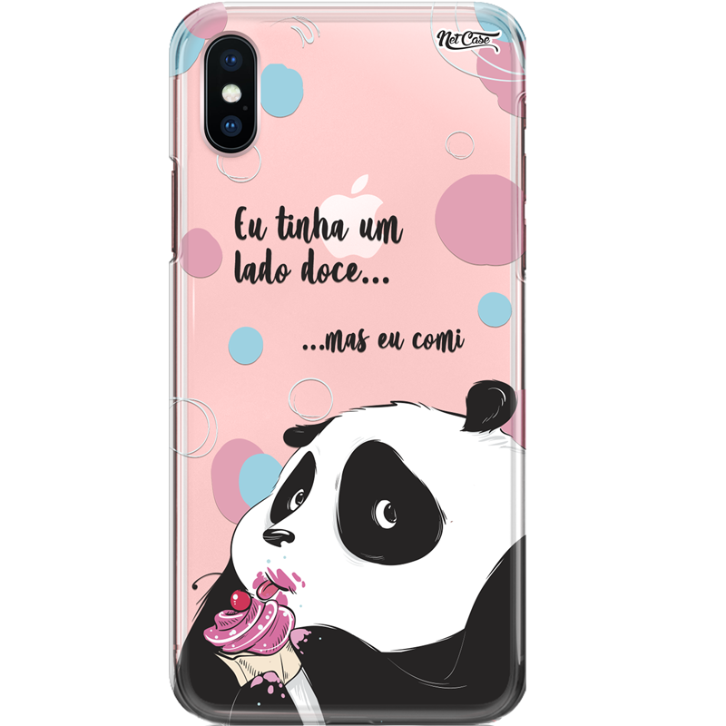 Capa Silicone NetCase Transparente Panda: Eu Tinha Um Lado Doce...