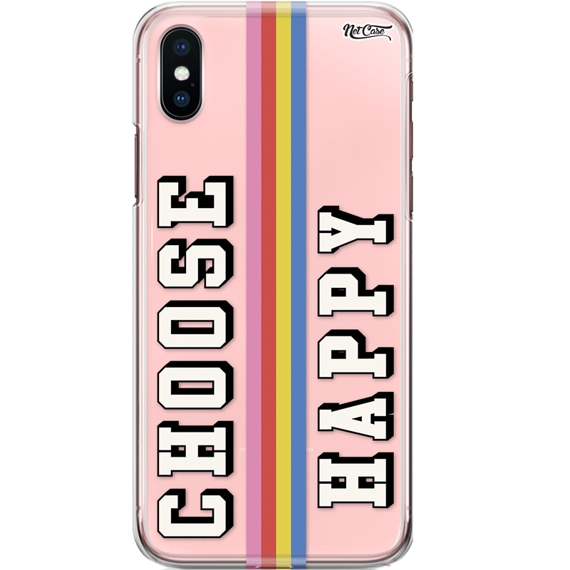 Capa Silicone NetCase Transparente Rainbow: Choose Party