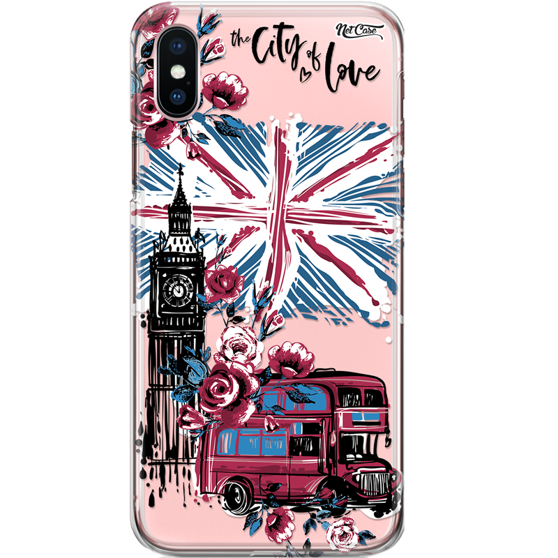 Capa Silicone NetCase Transparente London: The City of Love