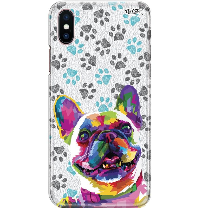 Capa Silicone NetCase Chapada Buldogue Francês Colors