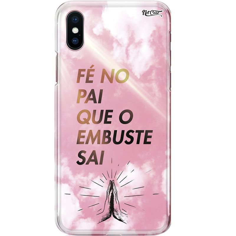 Capa Silicone NetCase Chapada Fé no Pai que o Embuste Sai