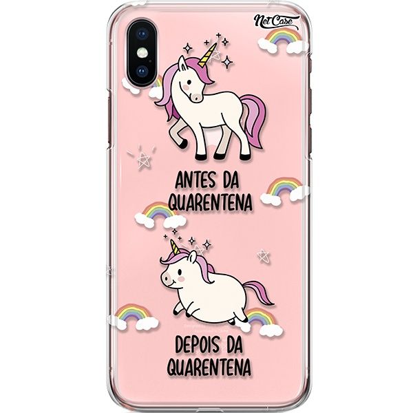 Capa Silicone NetCase Transparente Antes e Depois da Quarentena