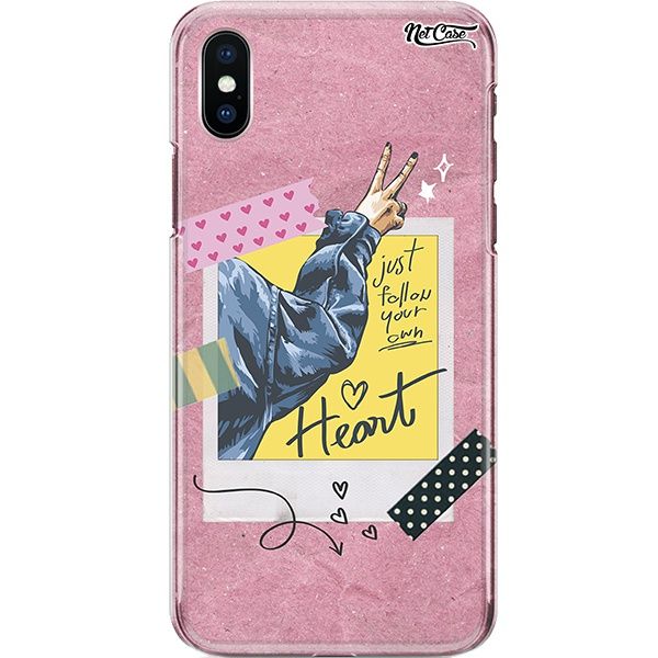 Capa Silicone NetCase Chapada Just Follow Your Own Heart