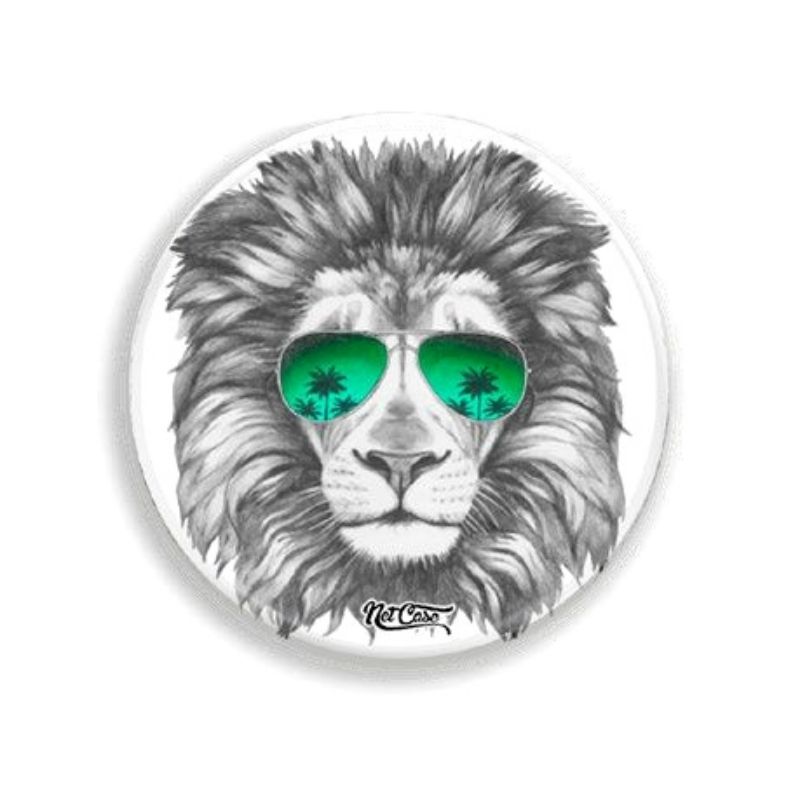 Suporte Pop Socket Netcase - Lion in Sunglasses