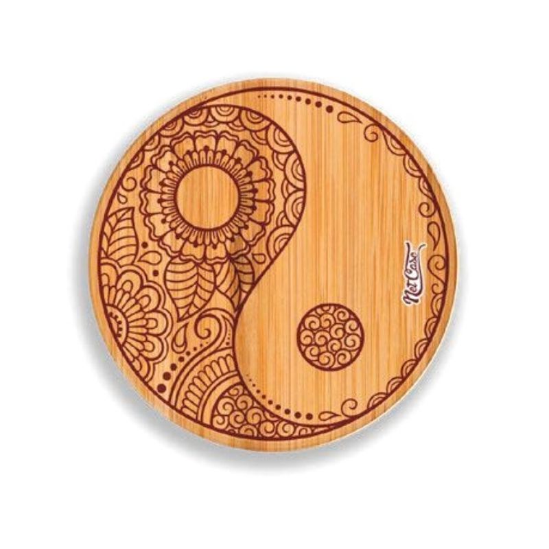 Suporte Pop Socket Netcase - Madeira Mandala Yin-Yang