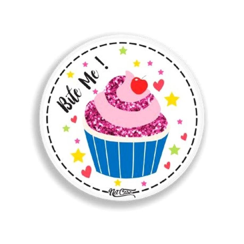 Suporte Pop Socket Netcase - Cupcake Bite Me