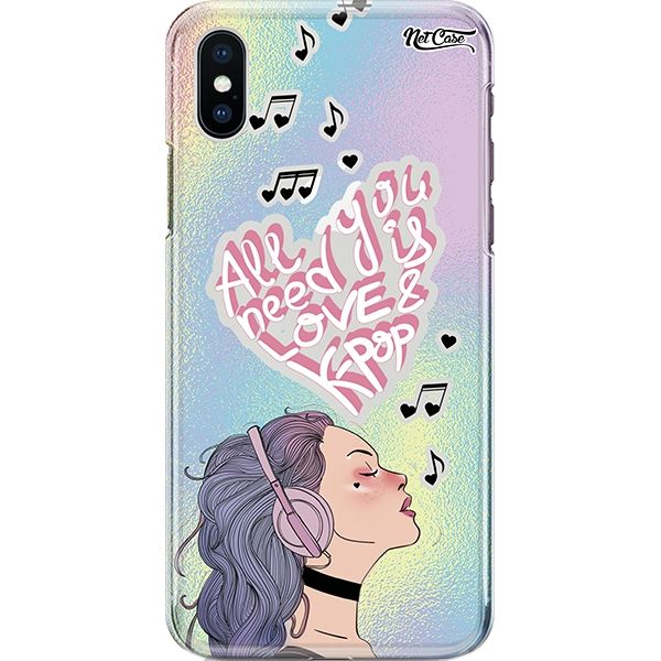 Capa Silicone NetCase Chapada All You Need Is Love & K-Pop