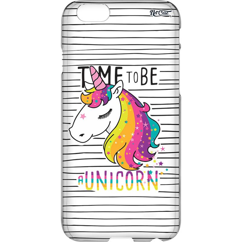 Capa Silicone NetCase Transparente Time To Be a Unicorn