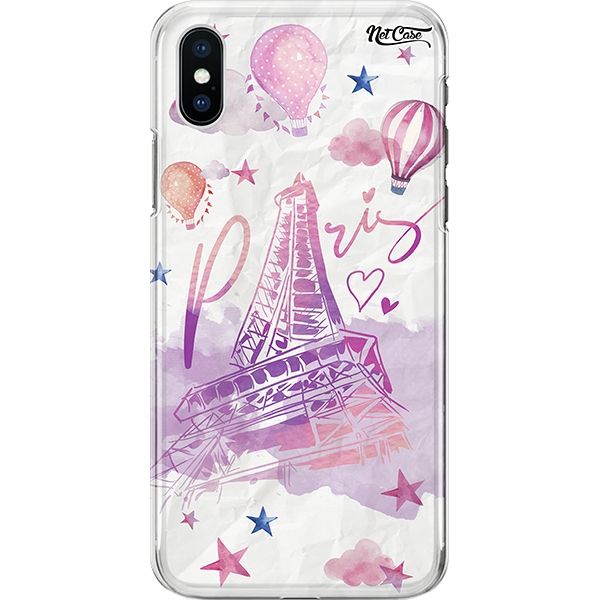 Capa Silicone NetCase Chapada Aquarela Paris