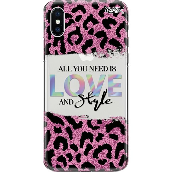 Capa Silicone NetCase Transparente All You Need Is Love and Style