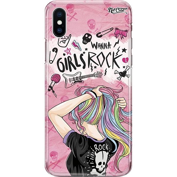 Capa Silicone NetCase Chapada Wanna Girls Rock