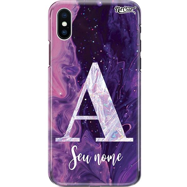 Capa Silicone NetCase Chapada Nome Watercolor Crystal