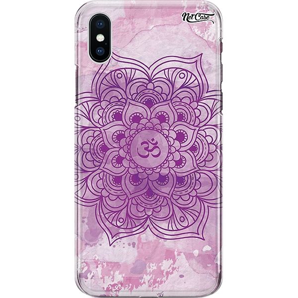 Capa Silicone NetCase Chapada Mandala Hindu Lilás