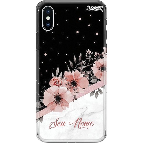 Capa Silicone NetCase Chapada Nome Marble Flowers of the Universe