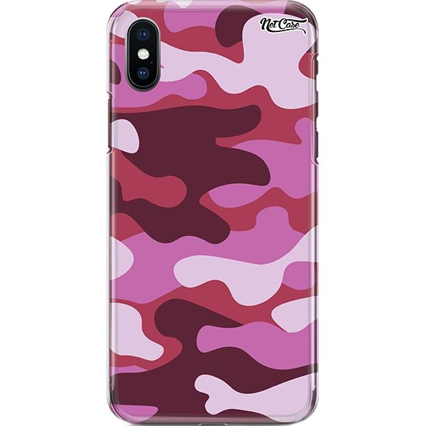 Capa Silicone NetCase Chapada Camuflada Rosa