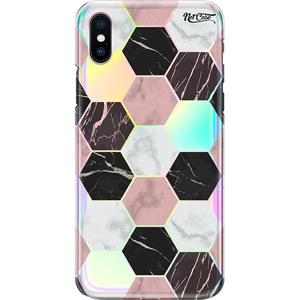 Capa Silicone NetCase Holográfica Marble Hive