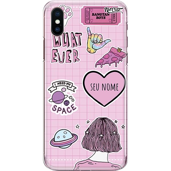 Capa Silicone NetCase Chapada Nome What Ever I Need My Space