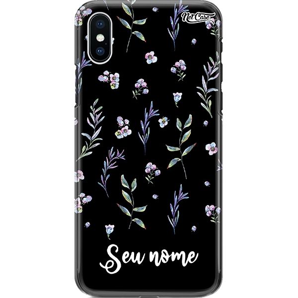 Capa Silicone NetCase Chapada Nome Lilac Flowers