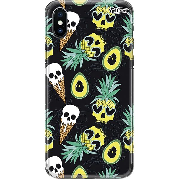 Capa Silicone NetCase Chapada Pineapple Cone Skull