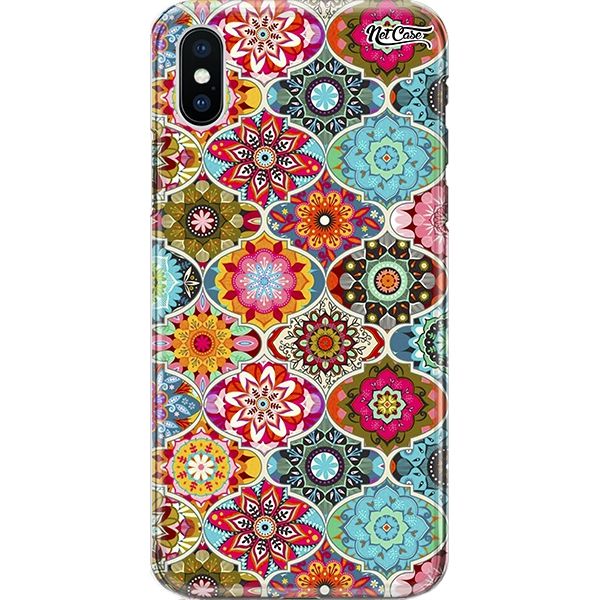 Capa Silicone NetCase Chapada Stained Glass of Colorful Mandalas