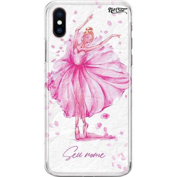 Capa Silicone NetCase Chapada Nome Blooming Ballerina