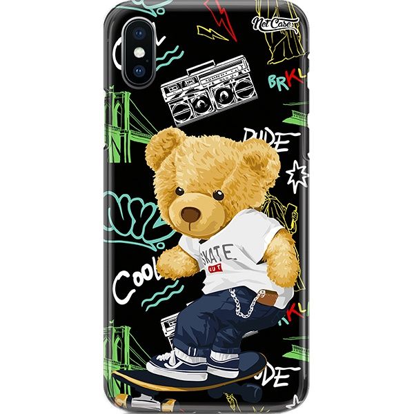 Capa Silicone NetCase Chapada Teddy Bear Skateboard