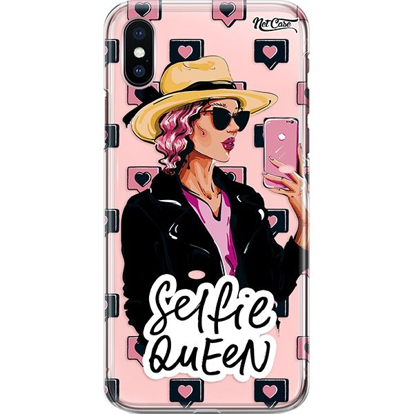 Capa Silicone NetCase Transparente Selfie Queen