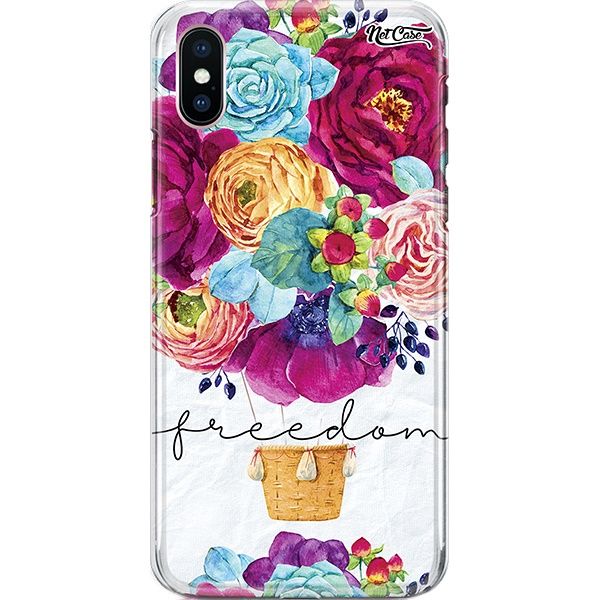 Capa Silicone NetCase Chapada Bouquet of Flowers: Freedom