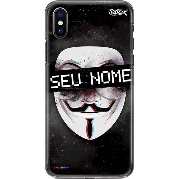 Capa Silicone NetCase Chapada Nome Guy Fawkes Mask