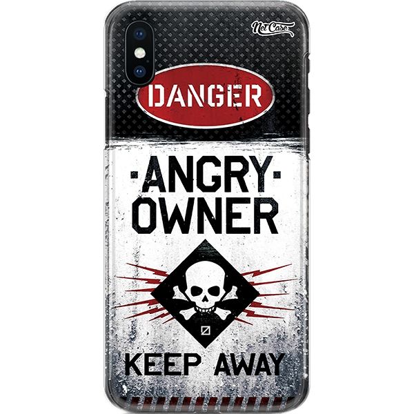 Capa Silicone NetCase Chapada Danger: Angry Owner, Keep Away