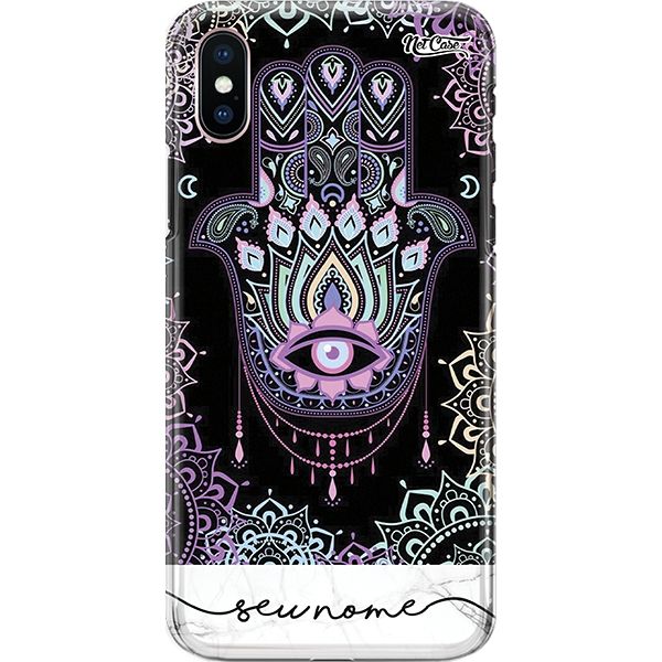 Capa Silicone NetCase Chapada Nome Hamsá Mandala