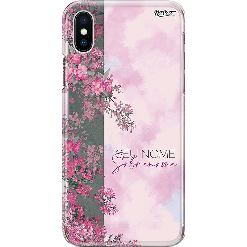 Capa Silicone NetCase Chapada Nome Flores de Primavera