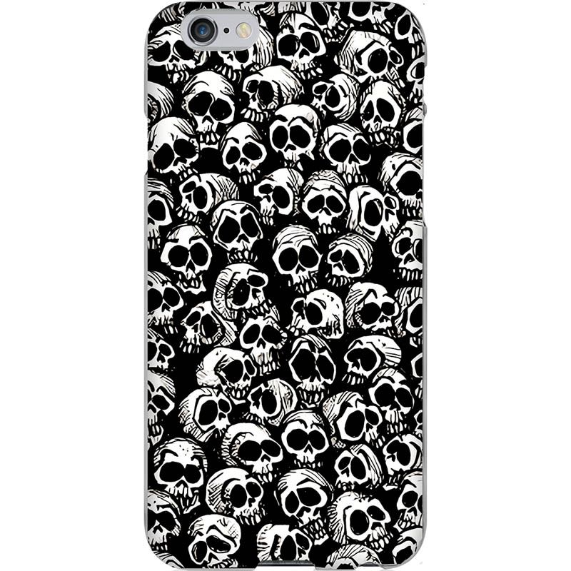 Capa Silicone NetCase Chapada Skulls Black and White