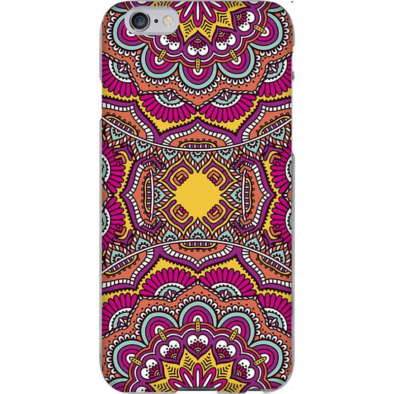 Capa Silicone NetCase Chapada Trio Mandala Roxo, Pink e Amarelo