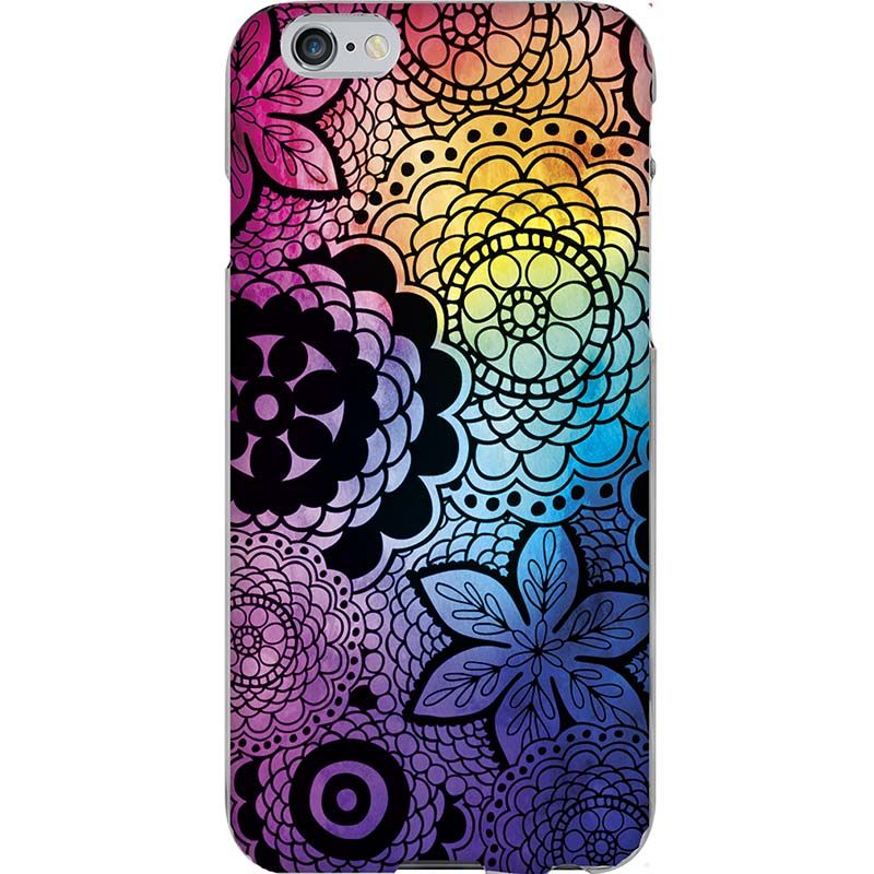 Capa Silicone NetCase Chapada Mandala Flor Cores Quentes