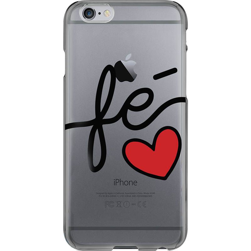 Capa Silicone NetCase Transparente Fé + Amor