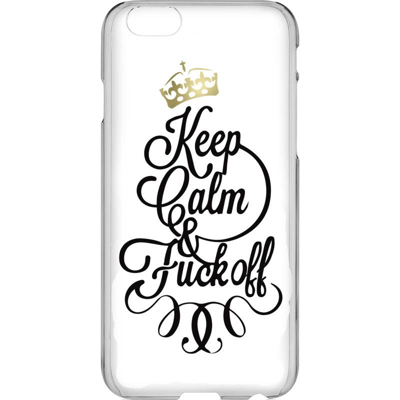 Capa Silicone NetCase Transparente Keep Calm and F*