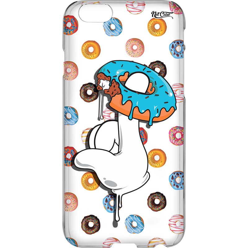 Capa Silicone NetCase Transparente Mickey Donut